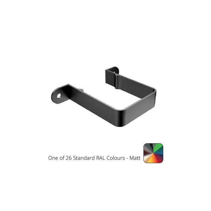 76mm Swaged Aluminium Square STAND OFF PIPE CLIP 30MM PPC - One of 26 Standard Matt RAL colours TBC