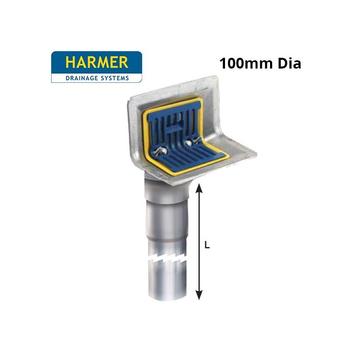Hamer Aluminium Two Way Outlet with Extended Spigot - 100mm Dia