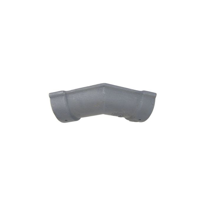 115mm (4.5") Beaded Half Round Cast Iron 135 degree Gutter Angle - Primed