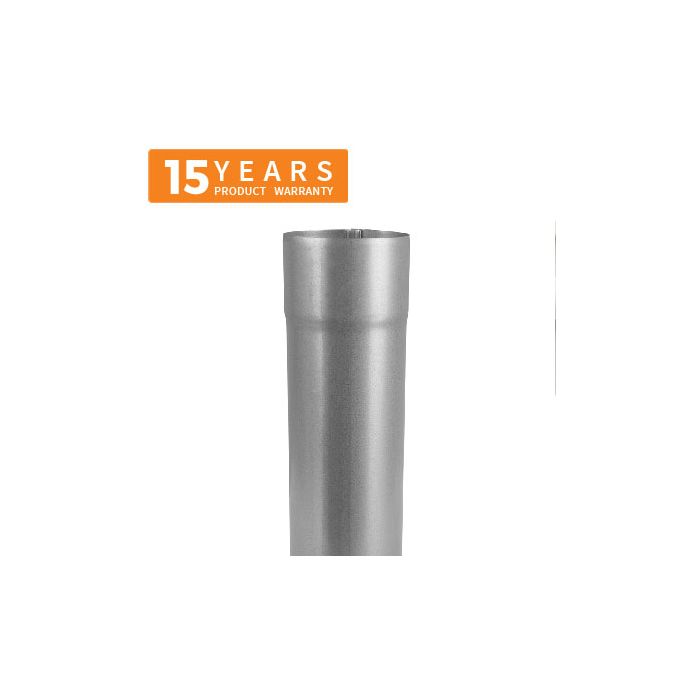 80mm Galvanised Steel Downpipe 3m Length - 15 years Product Warranty