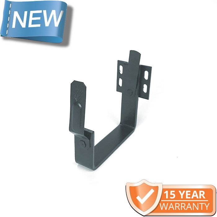 120x75mm Box Profile RAL 7016 Anthracite Grey Coated Galvanised Steel Fascia Gutter Bracket