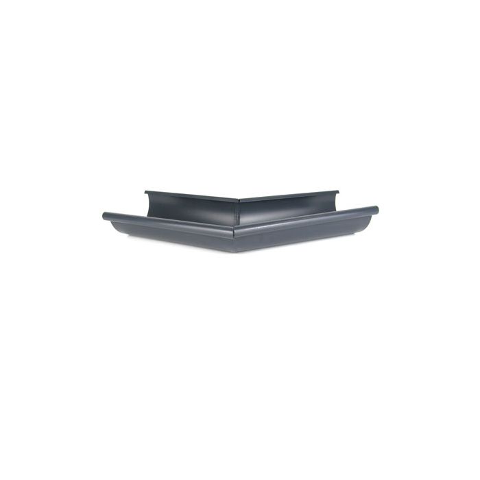 125mm Half Round Anthracite Grey Galvanised Steel 135degree  External Gutter Angle
