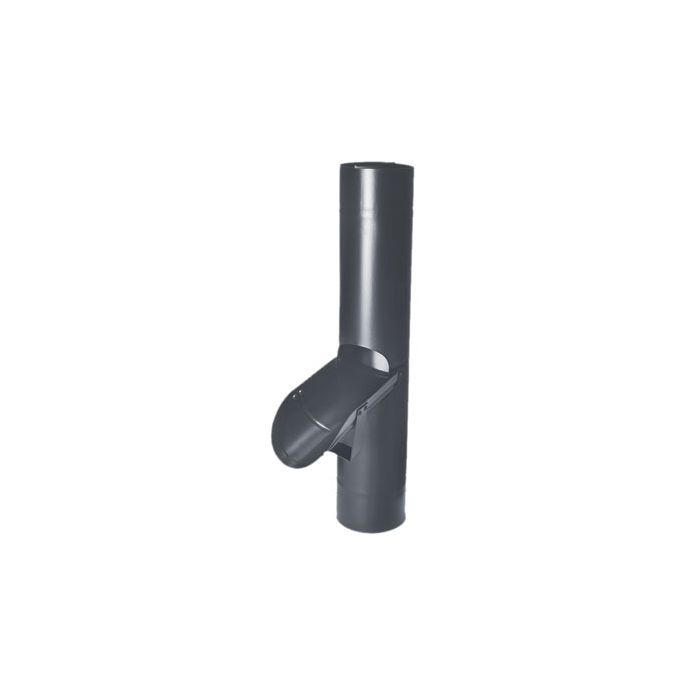 80mm Anthracite Grey Coated Galvanised Steel Access Pipe