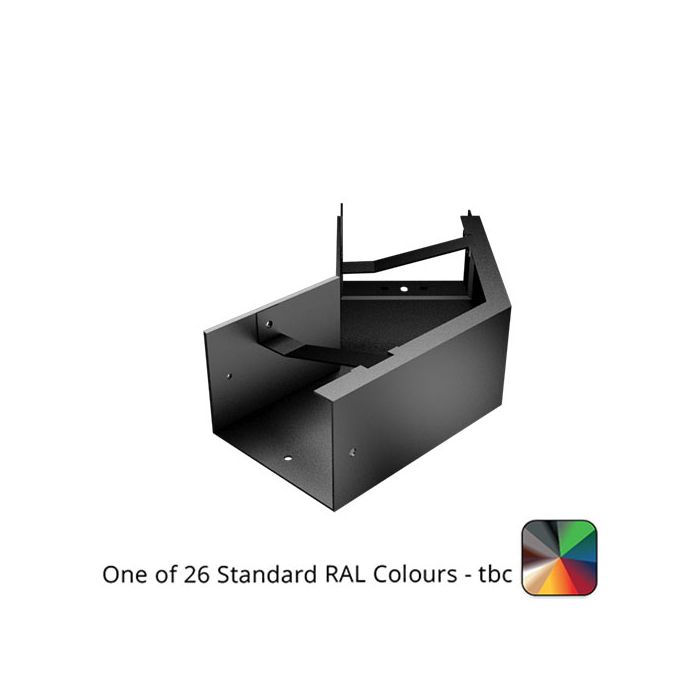 100x75mm Aluminium Joggle Box 135 Degree External Gutter Angle - One of 26 Standard Matt RAL colours TBC