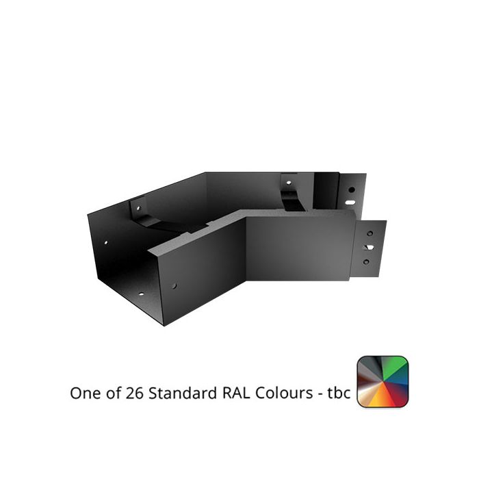 125x100mm Aluminium Joggle Box 135 Degree Internal Gutter Angle - One of 26 Standard Matt RAL colours TBC