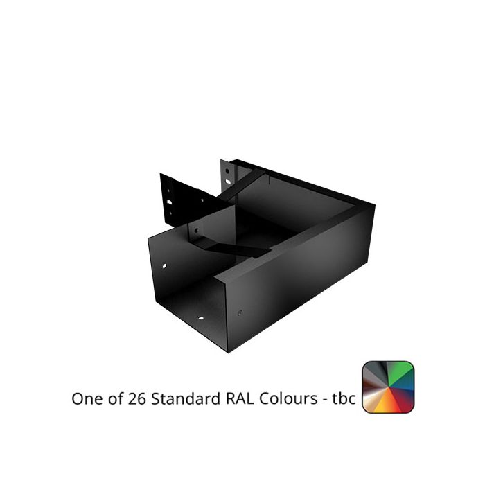 125x100mm Aluminium Joggle Box 90 Degree External Gutter Angle - One of 26 Standard Matt RAL colours TBC
