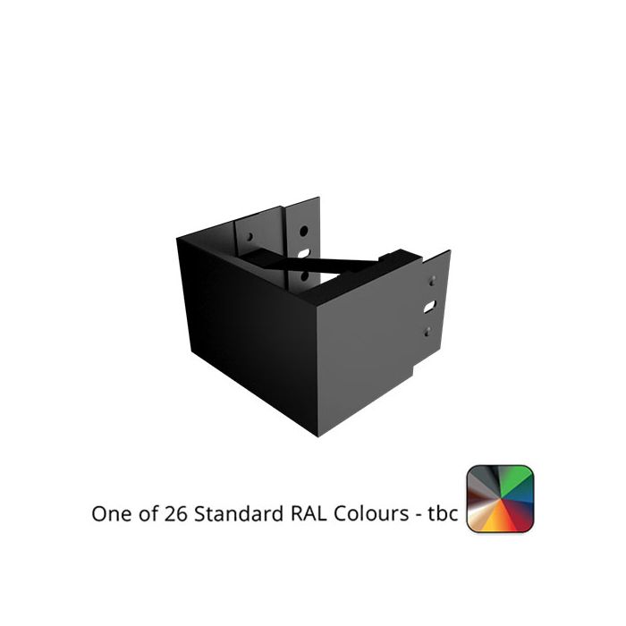 125x100mm Aluminium joggle Box Left Hand Stopend - One of 26 Standard Matt RAL colours TBC
