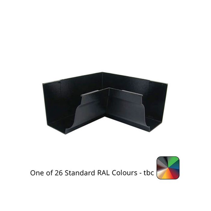 125x100mm SnapIT Aluminium Moulded 90 Degree Internal Gutter Angle - One of 26 Standard Matt RAL colours TBC
