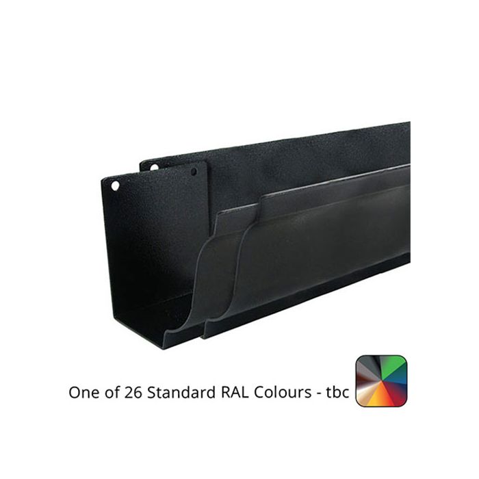 125x100mm SnapIT Aluminium Moulded 3m Gutter Length - One of 26 Standard Matt RAL colours TBC