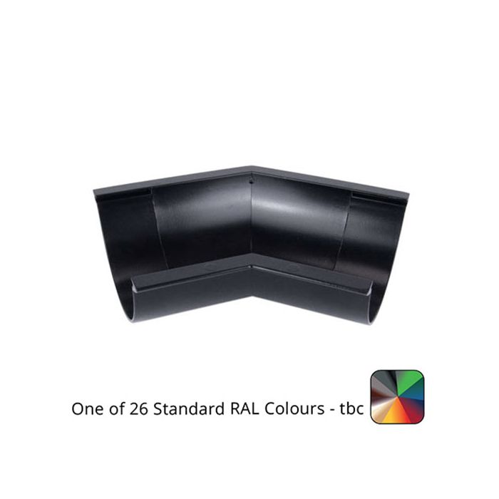 115mm (4.5") SnapIT Aluminium Half Round 135 Degree Gutter Angle - One of 26 Standard RAL Colours TBC