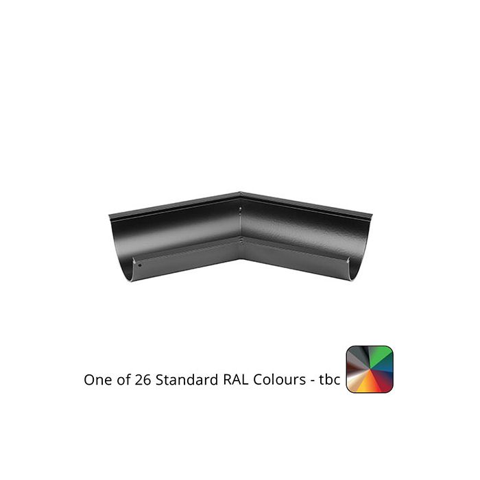 115mm (4.5") SnapFix Aluminium Half Round 135 Degree Gutter Angle - One of 26 Standard Matt RAL colours TBC