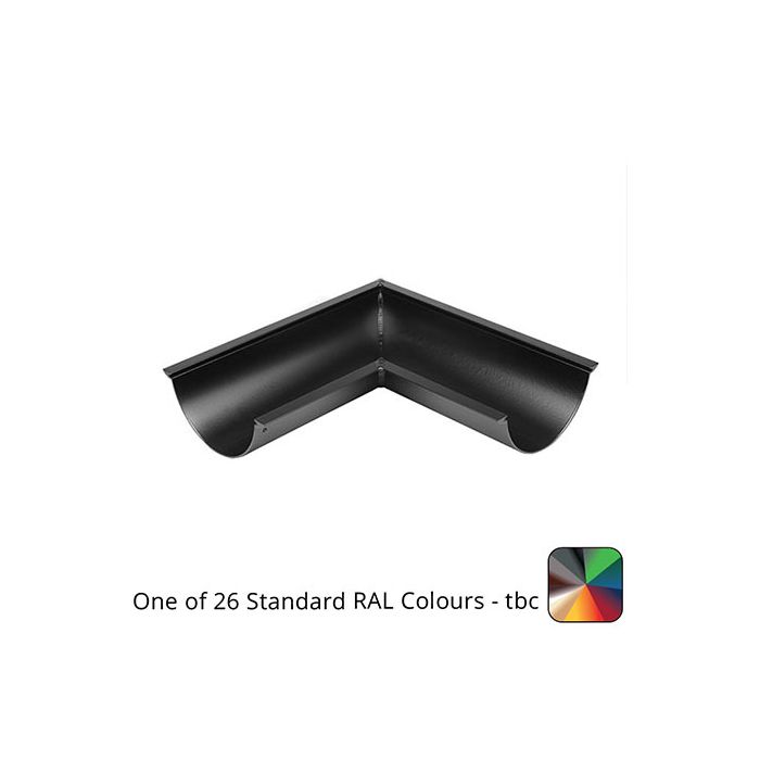 125mm (5") SnapFix Aluminium Half Round 90 Degree Gutter Angle - One of 26 Standard Matt RAL colours TBC