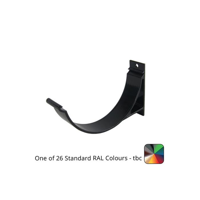 115mm (4.5") SnapFix Aluminium Half Round Fascia Bracket - One of 26 Standard Matt RAL colours TBC 