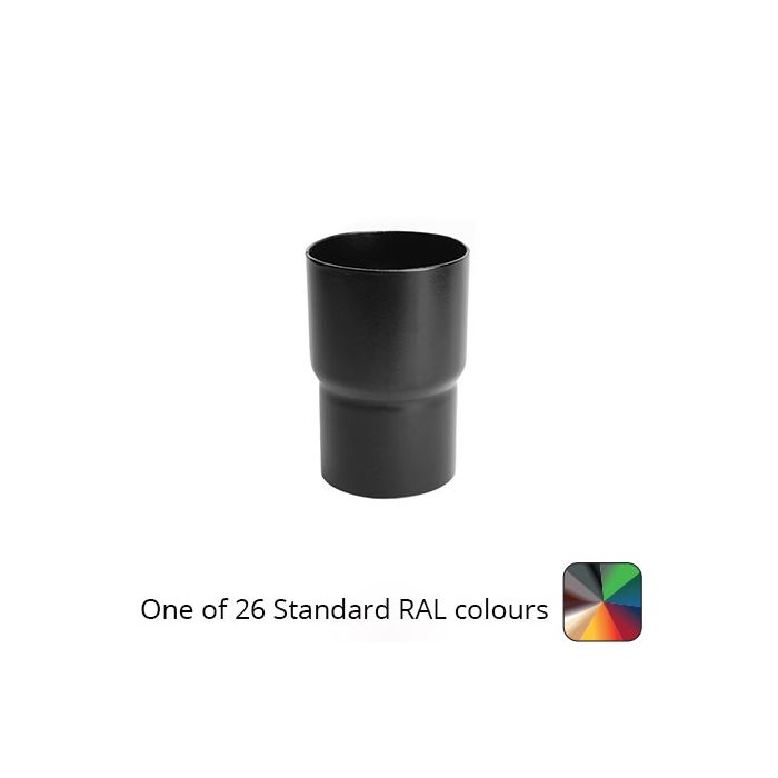 63mm (2.5") Round Swaged Aluminium Downpipe Loose Connector - One of 26 Standard Matt RAL colours TBC- Manufactured by Alumasc - buy online from Rainclear Systems