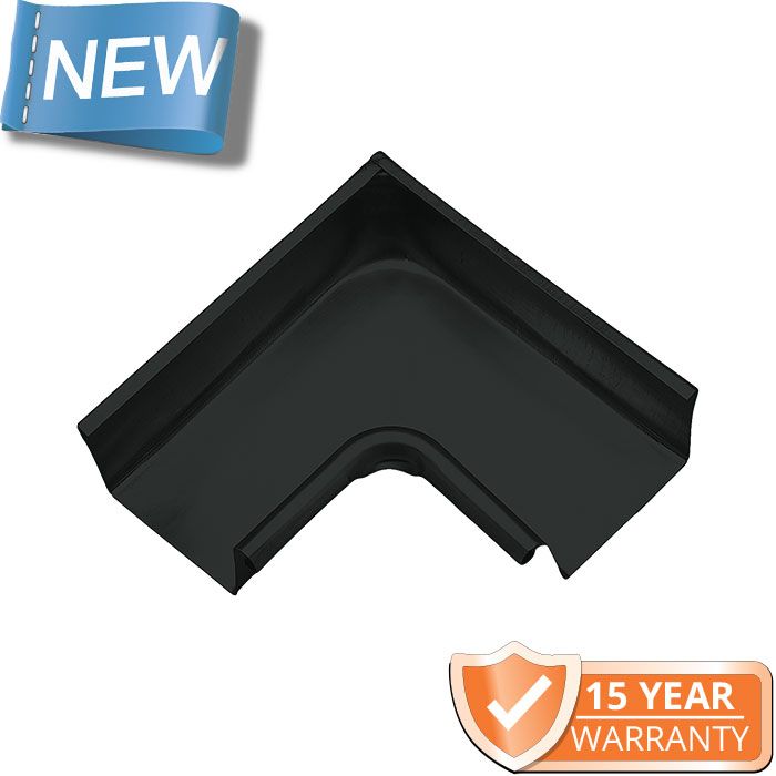 120x75mm Box Profile Black Coated Galvanised Steel 90degree Internal Gutter Angle