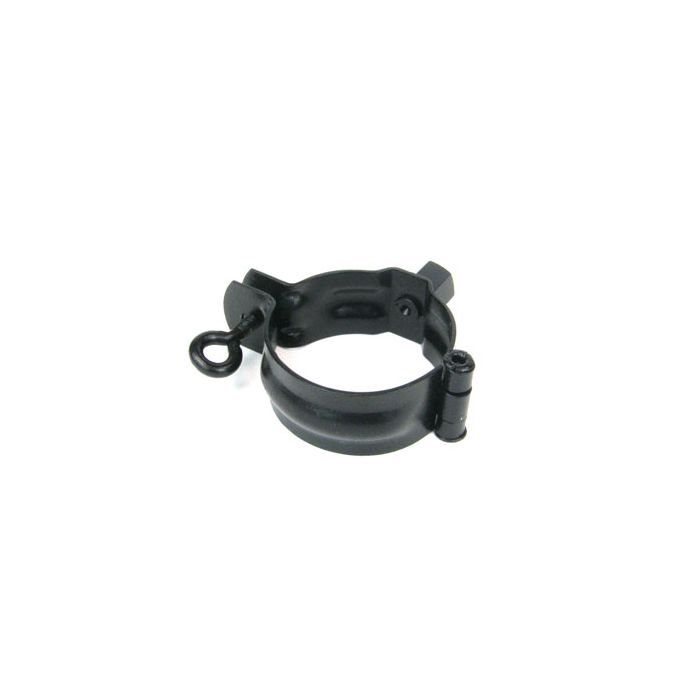 60mm Black Galvanised Steel Downpipe Bracket with M10 Boss - for use with M10 Screw (not included)
