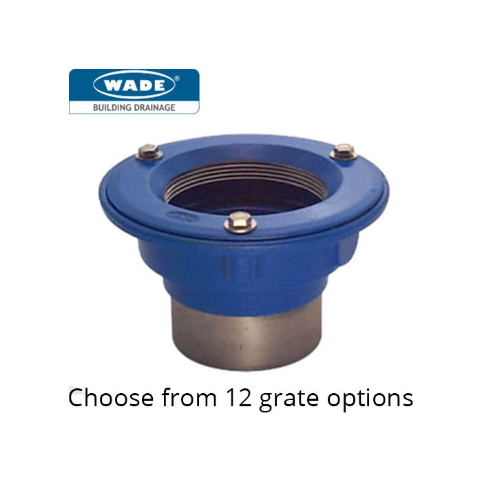C344 Vari-Level Non-Trapped Vertical Outlet Medium Sump Cast Iron Wade Drain Bundle