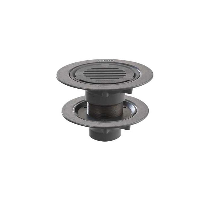Harmer C400/DF - 110mm Cast Iron Double Flange Vertical Outlet with Flat Grate