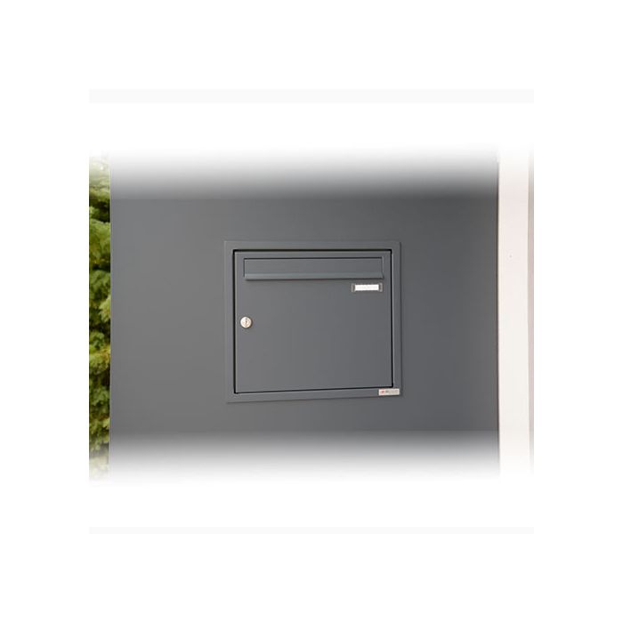 Upgrade a made to order BS Side Panel with a RAL 7016 Anthracite Grey coated Stainless Steel Letterbox