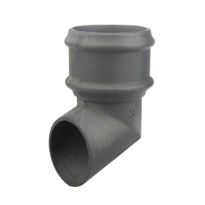 100mm (4") Cast Iron Downpipe Shoe without Ears - Primed