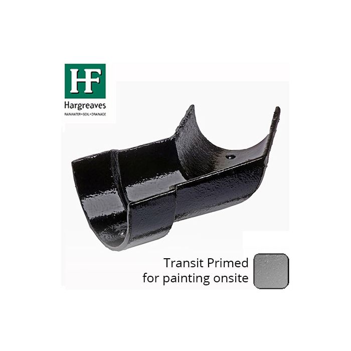 100x75mm Primed Cast Iron LH Deep HR 135 Deg Angle  - Primed