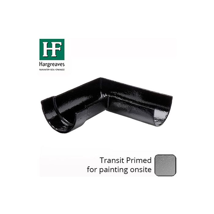 100x75mm Primed Cast Iron RH Deep HR 90 Deg Angle  - Primed