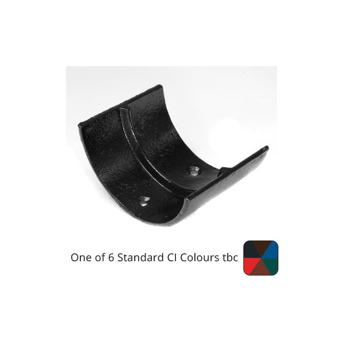 115mm (4.5") Half Round Cast Iron Gutter Union - One of 6 CI Standard RAL Colours TBC