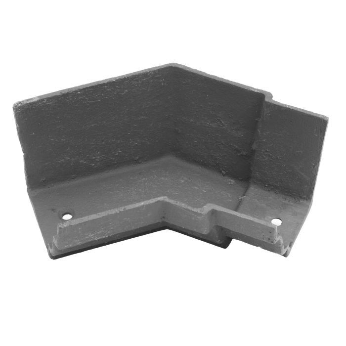 125x100 (5"x 4") Moulded Cast Iron 135 Internal Gutter Angle - Primed