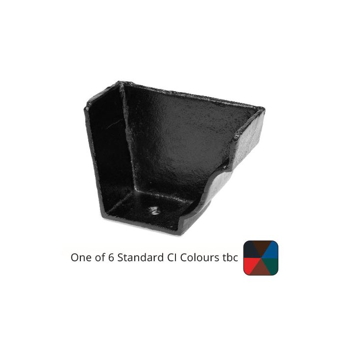 125x100 (5"x 4") Moulded Cast Iron Right Hand External Stopend - One of 6 CI Standard RAL Colours TBC