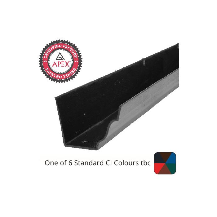 100x75mm (4"x 3") Moulded Ogee Cast Iron Gutter 1.83m Length - One of 6 CI Standard RAL Colours TBC