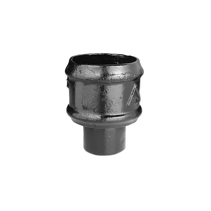 100mm (4") Cast Iron Loose Socket without Ears - Painted Black