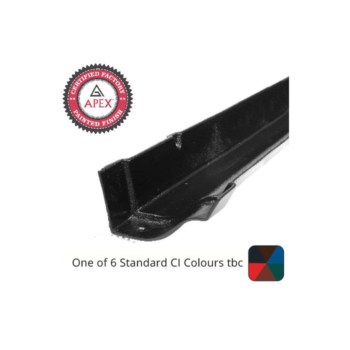 125mm (5") Victorian Ogee Cast Iron Gutter 1.83m Length - One of 6 CI Standard RAL Colours TBC