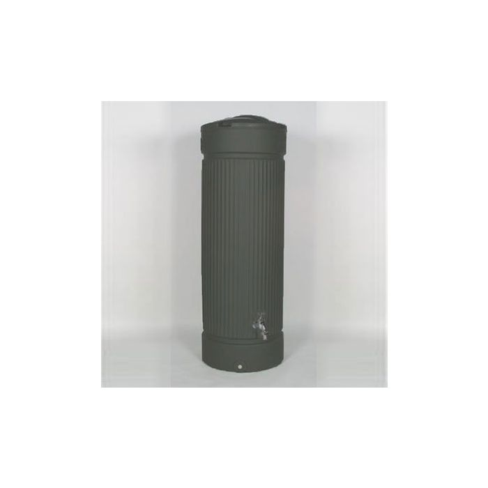 Column Charcoal 500ltr water tank 184h x 65w with Chrome Tap