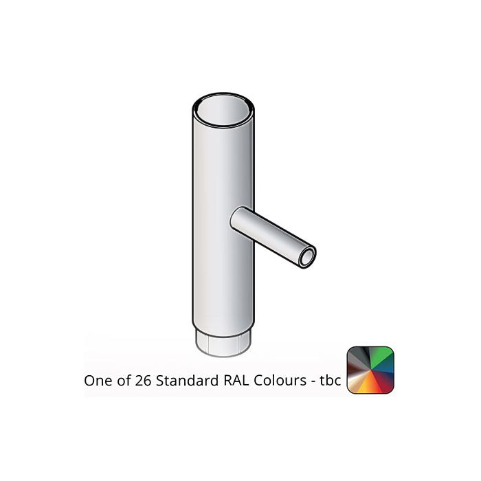 75mm (3") Flushjoint Aluminium Rainwater Divertor - One of 26 Standard Matt RAL colours TBC 