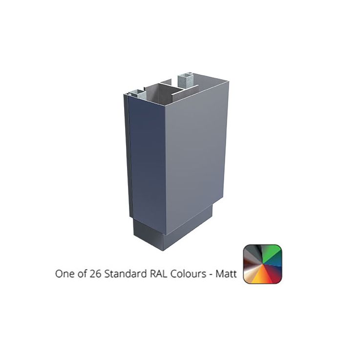 450mm Skyline Aluminium Half Square Column Casing - 3m length - one of 26 Ral colours tbc