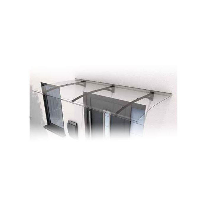 L200 PT Shield Canopy Secco 200 x 90 x 22cm - 3mm Clear Acrylic Top and RAL7016 Aluminium Support Arm