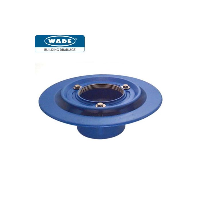 Vari-Level Non-Trapped Vertical Outlet Cast Iron Wade Drain Body - for use with Bituminous Membrane - 4"BSP