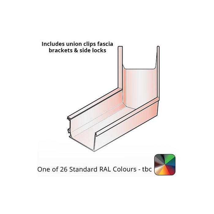 120x80mm Aluminium Aqualine Box 135 Degree Angle Assemblies - External - One of 26 Standard Matt RAL colours TBC 