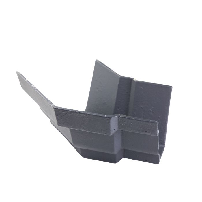 100 x 75mm (4"x3") Hargreaves Foundry Cast Iron G46 Moulded Gutter External obtuse angle - Primed