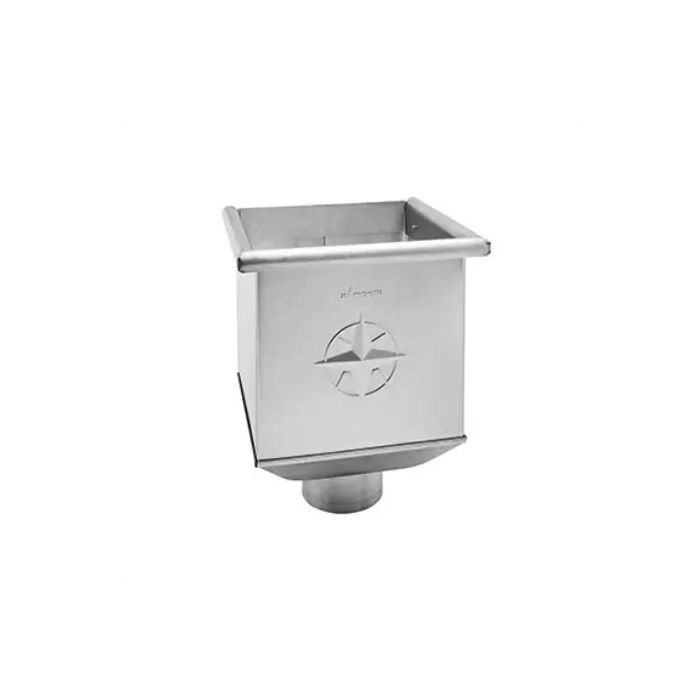 Galvanised Steel Hopper Head 230w x 230d x 300h with 100mm Outlet