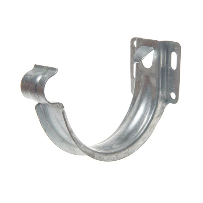 125mm Half Round Galvanised Steel Short-back Fascia Bracket - (there is no Stainless Steel Version)
