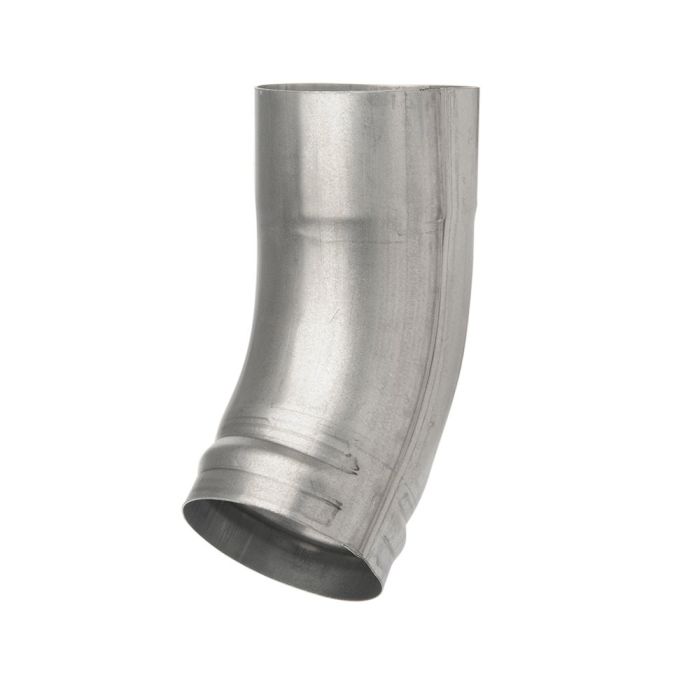 100mm Galvanised Steel Downpipe Shoe - Short Heel