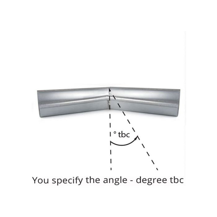 150mm Half Round Galvanised Steel degree 'to be confirmed' Internal Gutter Angle