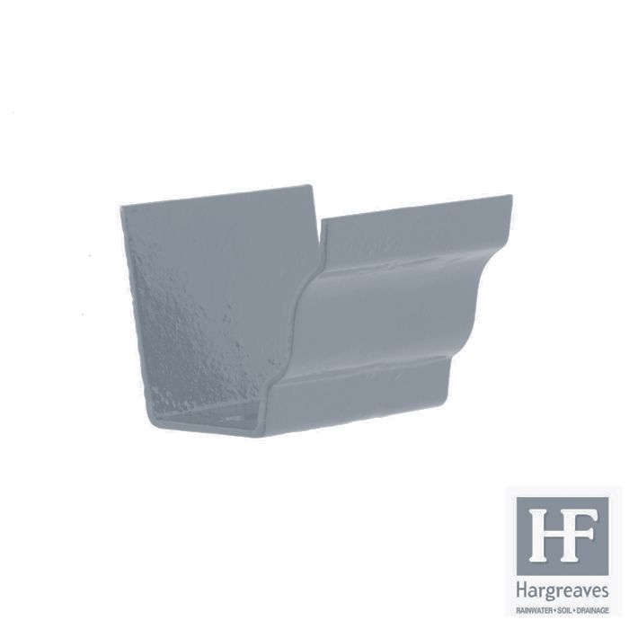 125 x 100mm (5"x4") Hargreaves Foundry Cast Iron H16 Moulded Gutter Union - Primed