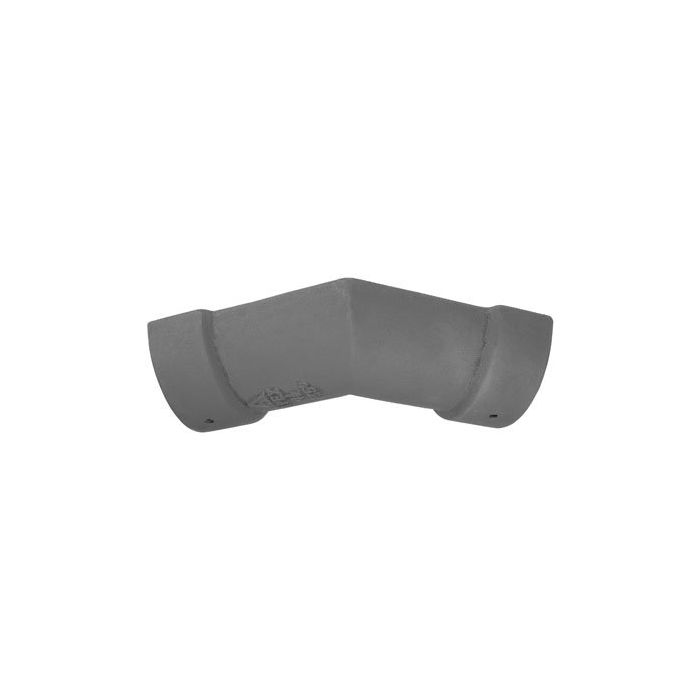100mm (4") Half Round Cast Iron 135 degree Gutter Angle - Primed