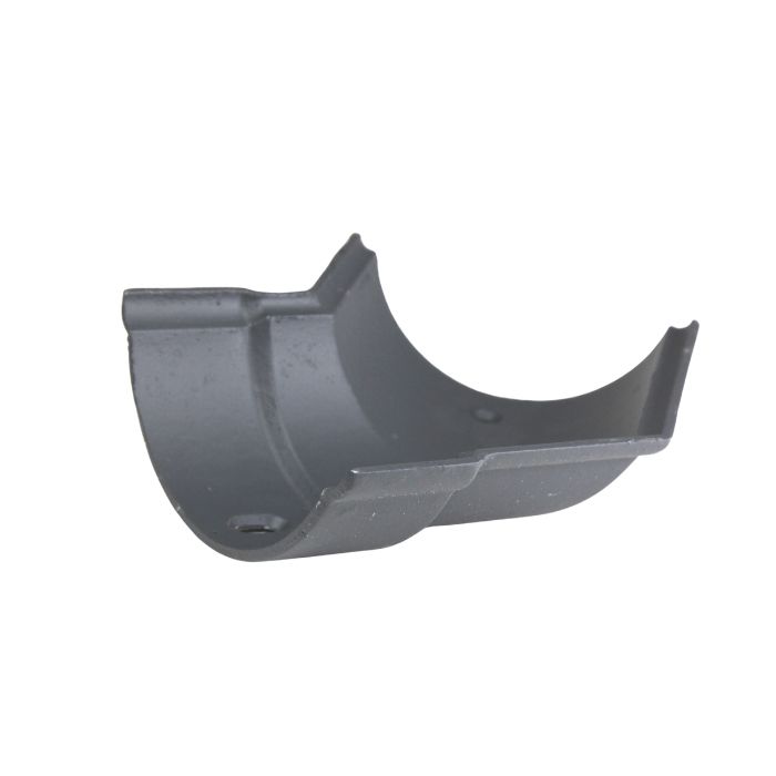 100mm (4") Hargreaves Foundry Beaded Half Round Cast Iron Obtuse Left-Hand Gutter Angle - Primed