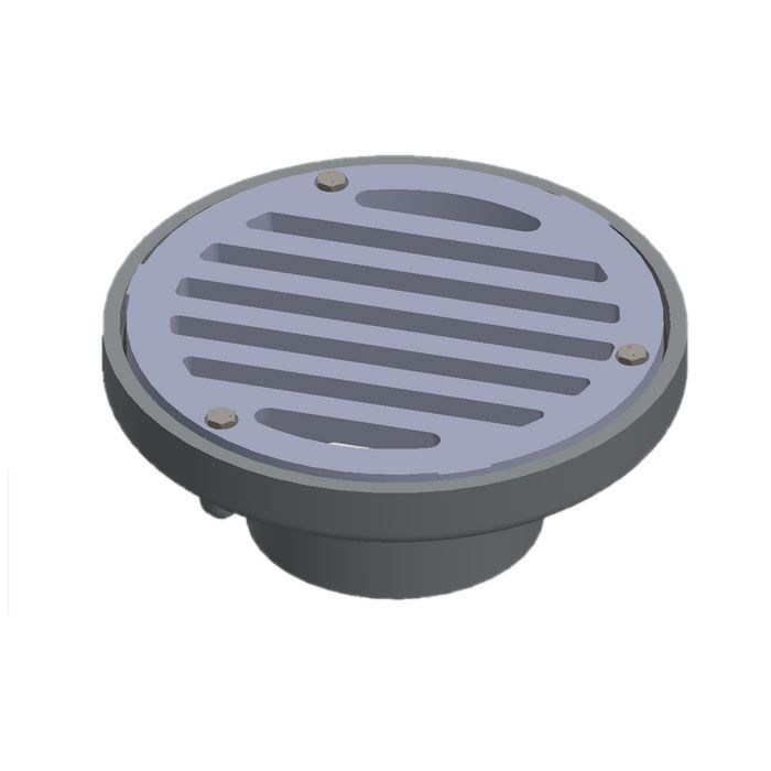 100mm Hargreaves Halifax Drain Cast Iron Bellmouth Gully Inlet with secured grate
