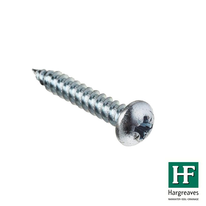 Hargreaves Foundry No.10x1.25 Zinc Plated Round Head Pozi Screw