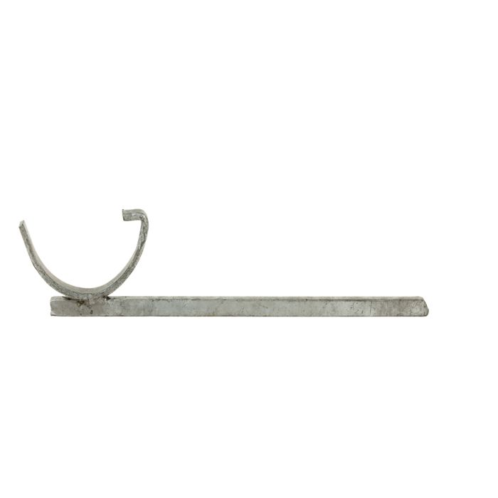 125mm (5") Hargreaves Foundry Plain Half Round Gutter Galv Square Bar Drive in Bracket - Primed