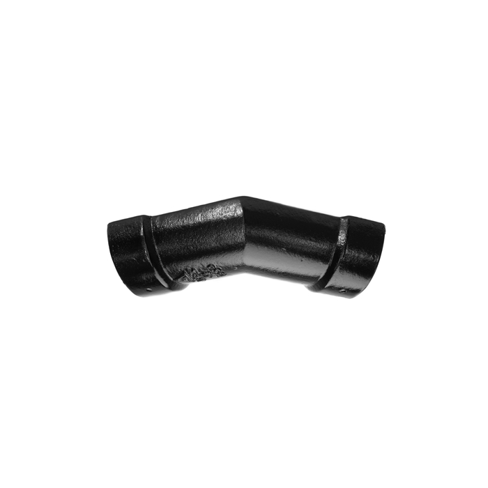 115mm (4.5") Half Round Cast Iron 135 degree Gutter Angle - Black
